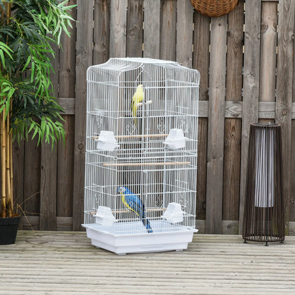 36" Bird Cage, Macaw Play House, Parrot Flight Cage, White Bird Cages at Gallery Canada