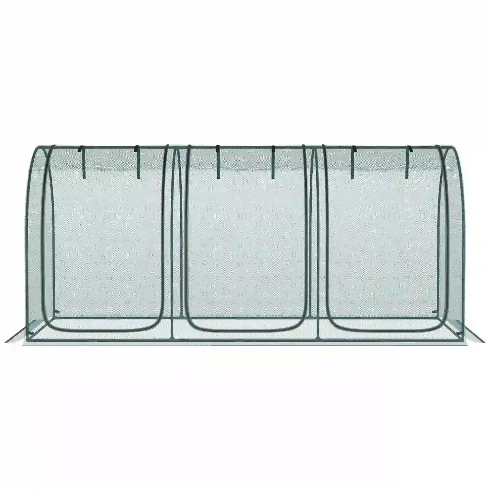 9' x 4' Crop Cage, Garden Plant Protector, 3 Zippered Doors, 4 Stakes Walk In Greenhouses at Gallery Canada