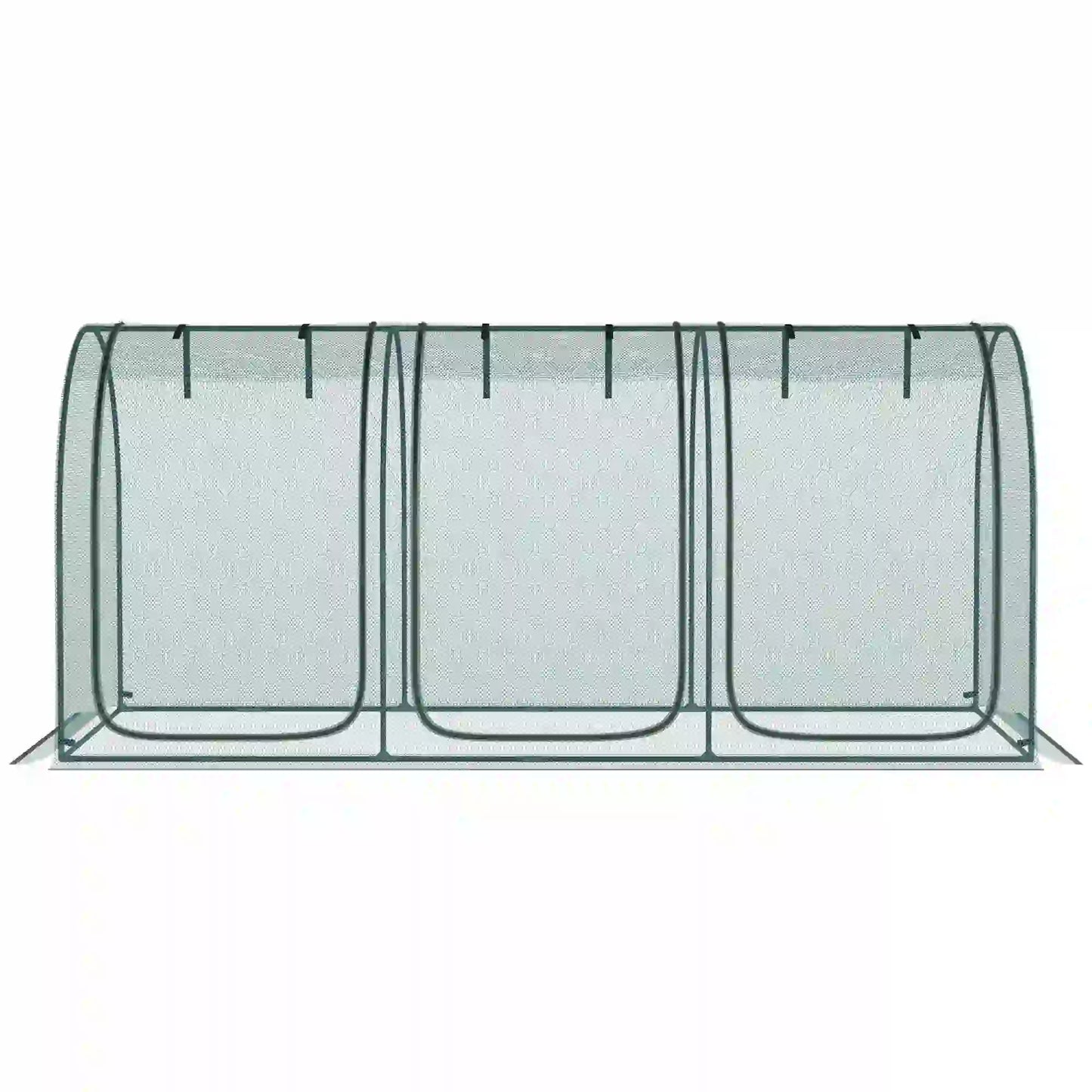 9' x 4' Crop Cage, Garden Plant Protector, 3 Zippered Doors, 4 Stakes Walk In Greenhouses at Gallery Canada