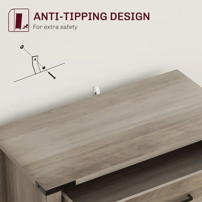 Farmhouse Buffet Cabinet, 1 Drawer, Storage Cabinet, Adjustable Shelf, Grey Bar Cabinets at Gallery Canada