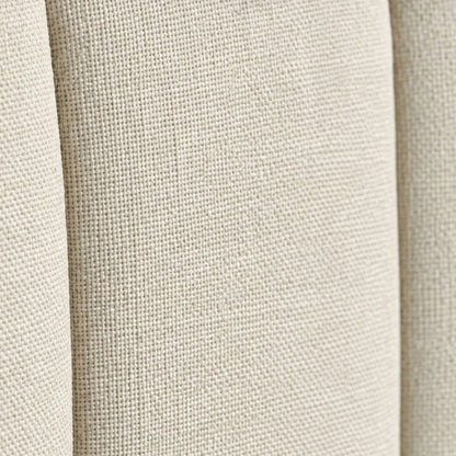 Queen Size Bed Frame, Adjustable Headboard, Linen-Feel Upholstered, Beige