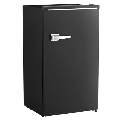 Retro Mini Fridge, 3.1 Cu. Ft, Adjustable Thermostat, 2 Glass Shelves, Black Small Kitchen Appliances at Gallery Canada