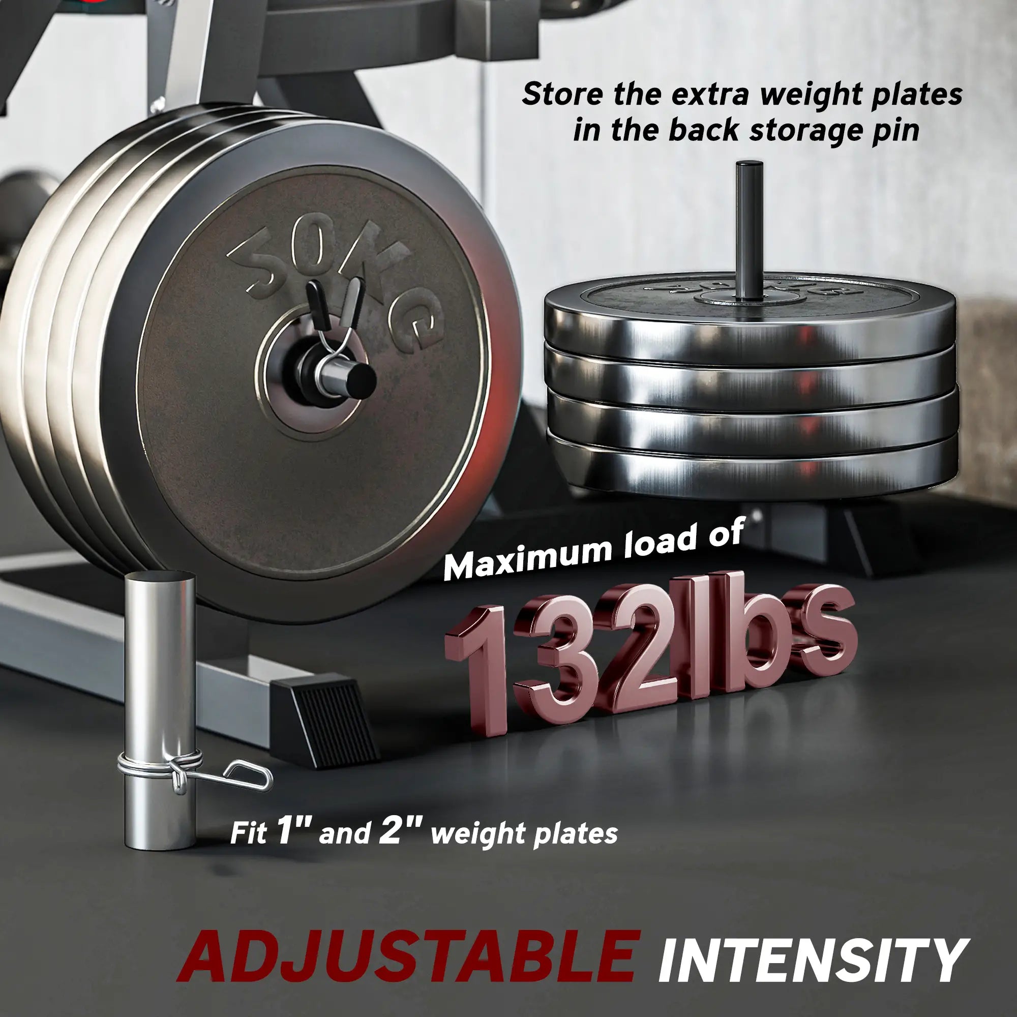 Leg Extension Machine Adjustable Leg Extension and Curl Machine with Plate Loaded for Leg Extension Strength Training Equipment at Gallery Canada