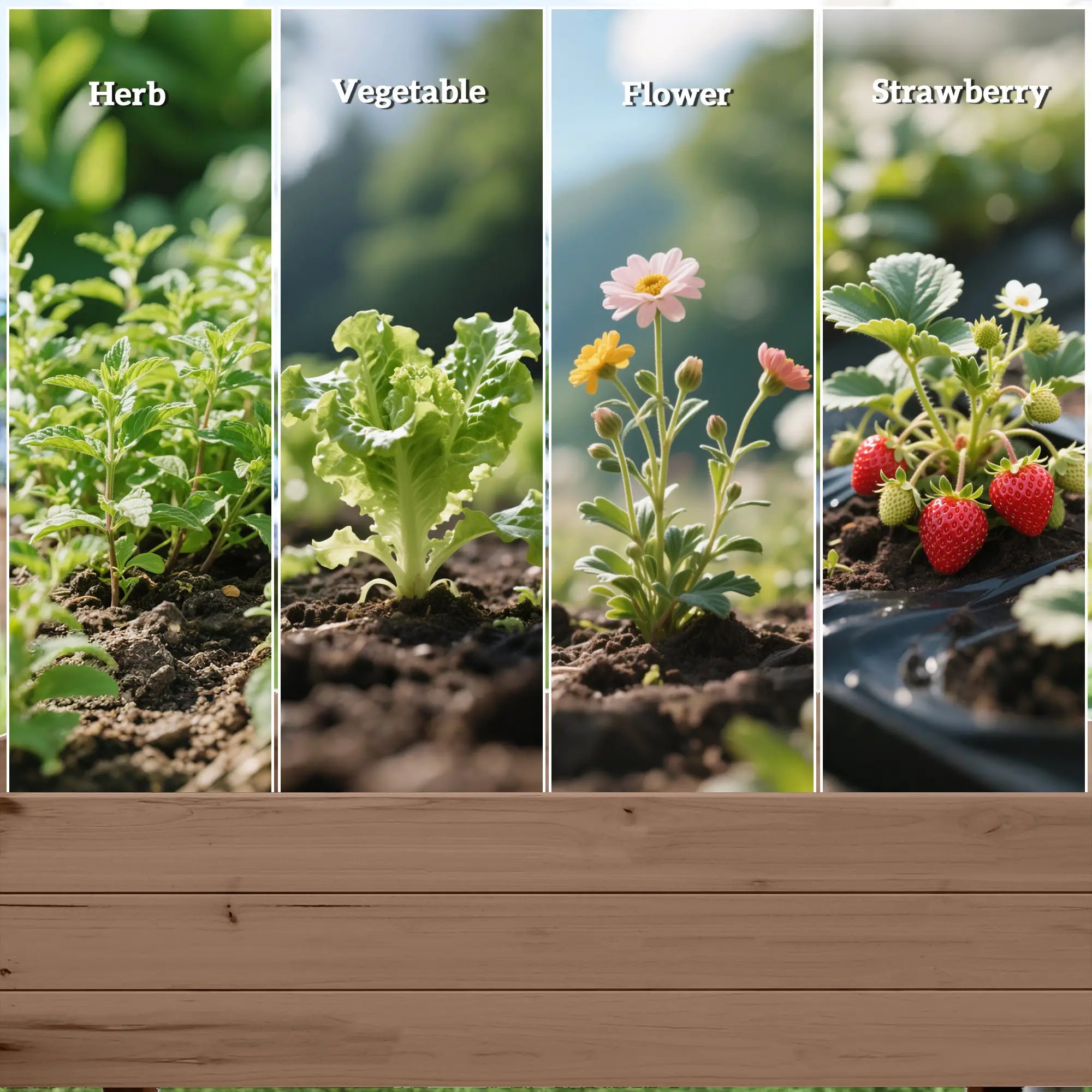 2 Tier Raised Garden Bed, Wooden Elevated Planter Box, Carbonised Raised Garden Beds at Gallery Canada