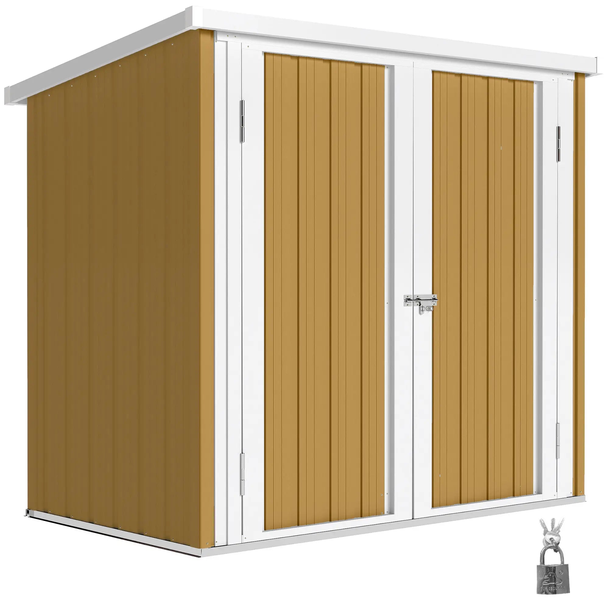 5' x 3' Metal Garden Storage Shed With Double Doors Sheds at Gallery Canada