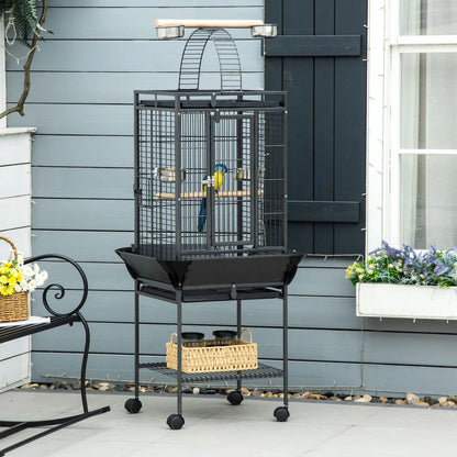61.5 Inch Bird Cage for Cockatiel, Parakeet House with Stand, Play Top Bird Cages at Gallery Canada