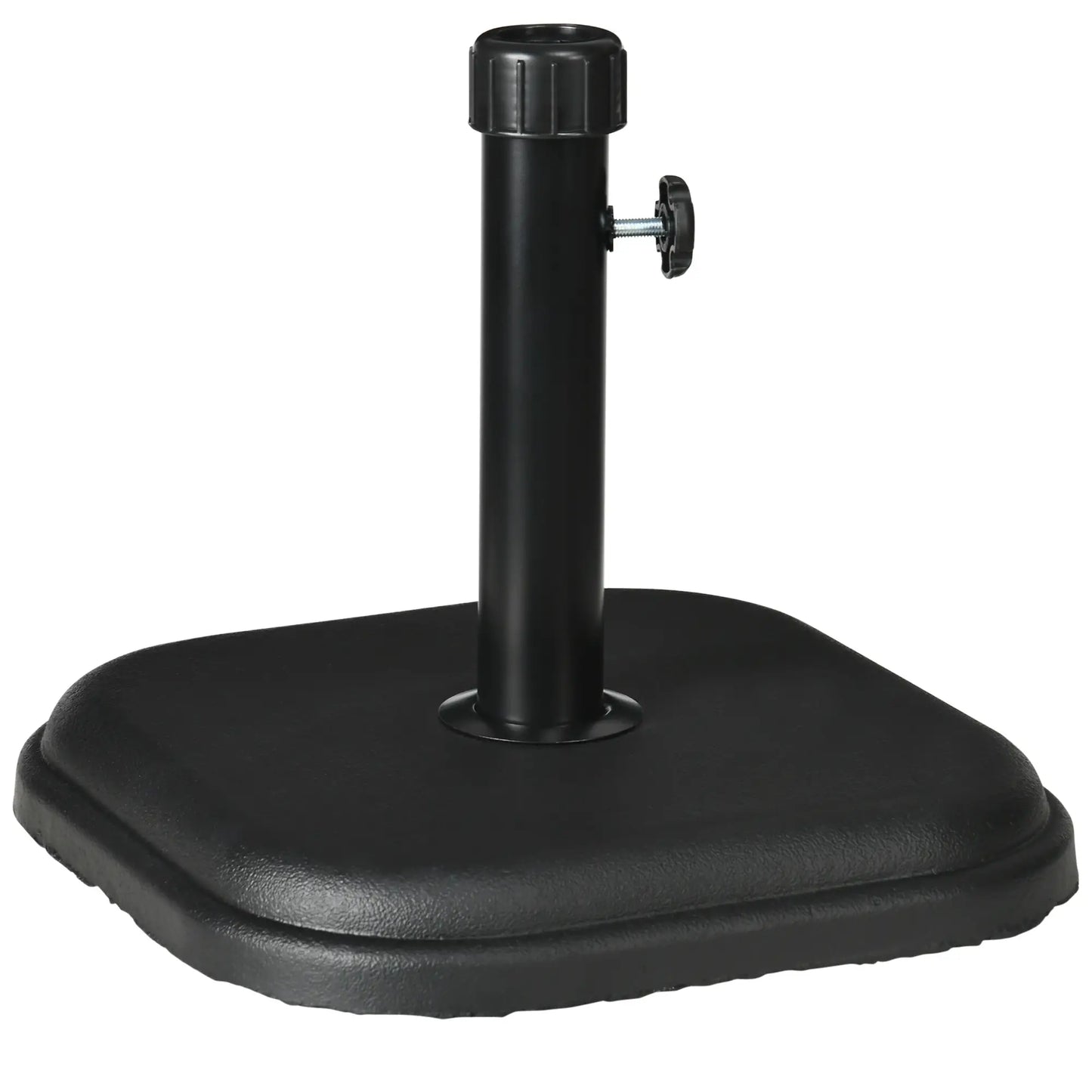 24 lb Concrete Patio Umbrella Base, Outdoor Market Table Stand, Black Umbrella Bases Black at Gallery Canada
