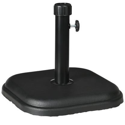 24 lb Concrete Patio Umbrella Base, Outdoor Market Table Stand, Black Umbrella Bases Black at Gallery Canada