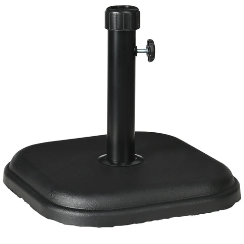 24 lb Concrete Patio Umbrella Base, Outdoor Market Table Stand, Black