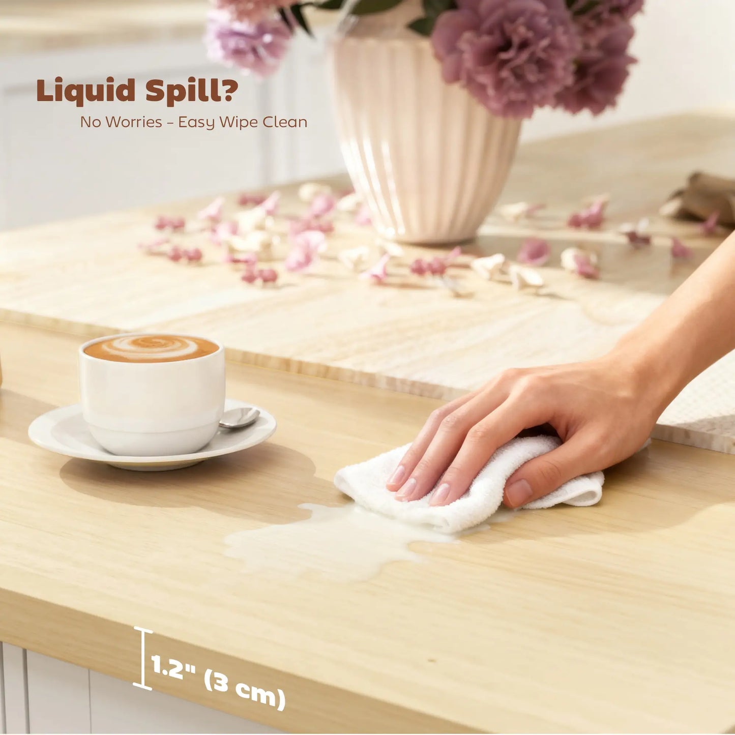 Kitchen Island Cart, Rolling Table with Drop Leaf, Drawer, Spice Rack, White Kitchen Islands & Kitchen Carts at Gallery Canada