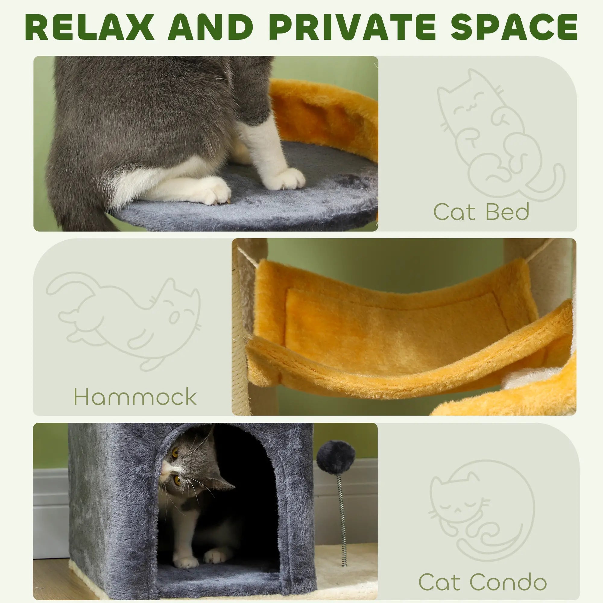 Star Moon Cat Tree, Scratching Posts, Condo, Bed, Toys, Beige Cat Towers at Gallery Canada