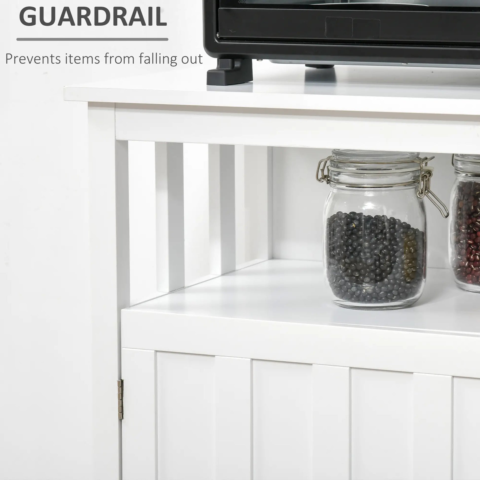 Sideboard Buffet Cabinet, 2 Doors, Adjustable Shelves, Kitchen Dining, White Bar Cabinets at Gallery Canada