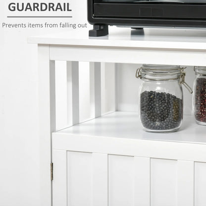 Sideboard Buffet Cabinet, 2 Doors, Adjustable Shelves, Kitchen Dining, White Bar Cabinets at Gallery Canada