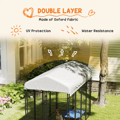 Outdoor Dog Kennel, Waterproof UV-Resistant Cover, 8 x 4 x 6 ft Houses, Kennels & Pens at Gallery Canada