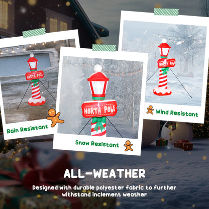 6FT Inflatable Lighthouse Christmas Decoration With LED Lights Christmas Inflatables at Gallery Canada
