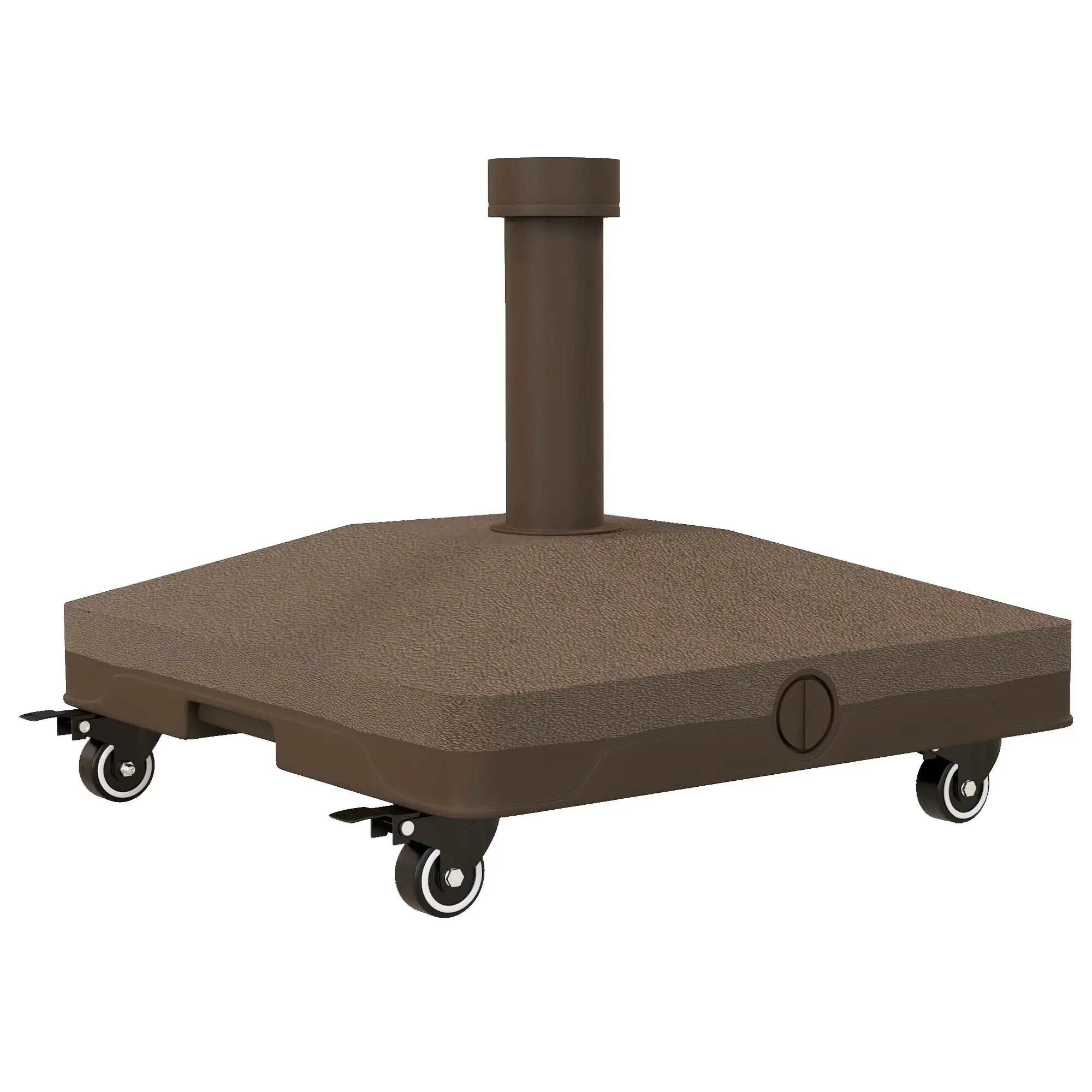 Square Parasol Base, Portable with Wheels, Water or Sand Filled, for Φ0.75