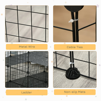 Small Animal Cage with Door, Guinea Pig Playpen, 68.9" x 41.3" x 27.6" Houses & Habitats at Gallery Canada