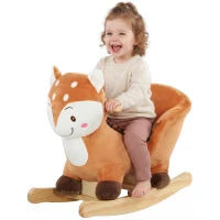 Deer Rocking Horse for Toddlers 1-3 Years, Brown