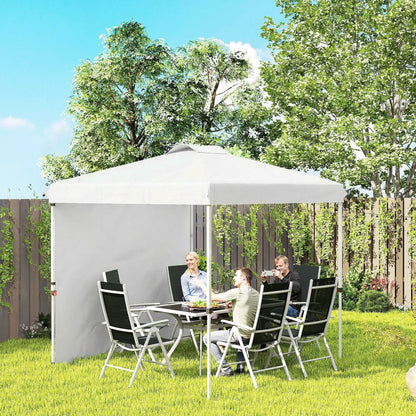 8 x 8 ft Pop Up Canopy, With Sidewall, Carry Bag, Sand Bags, White Pop Up Canopies at Gallery Canada