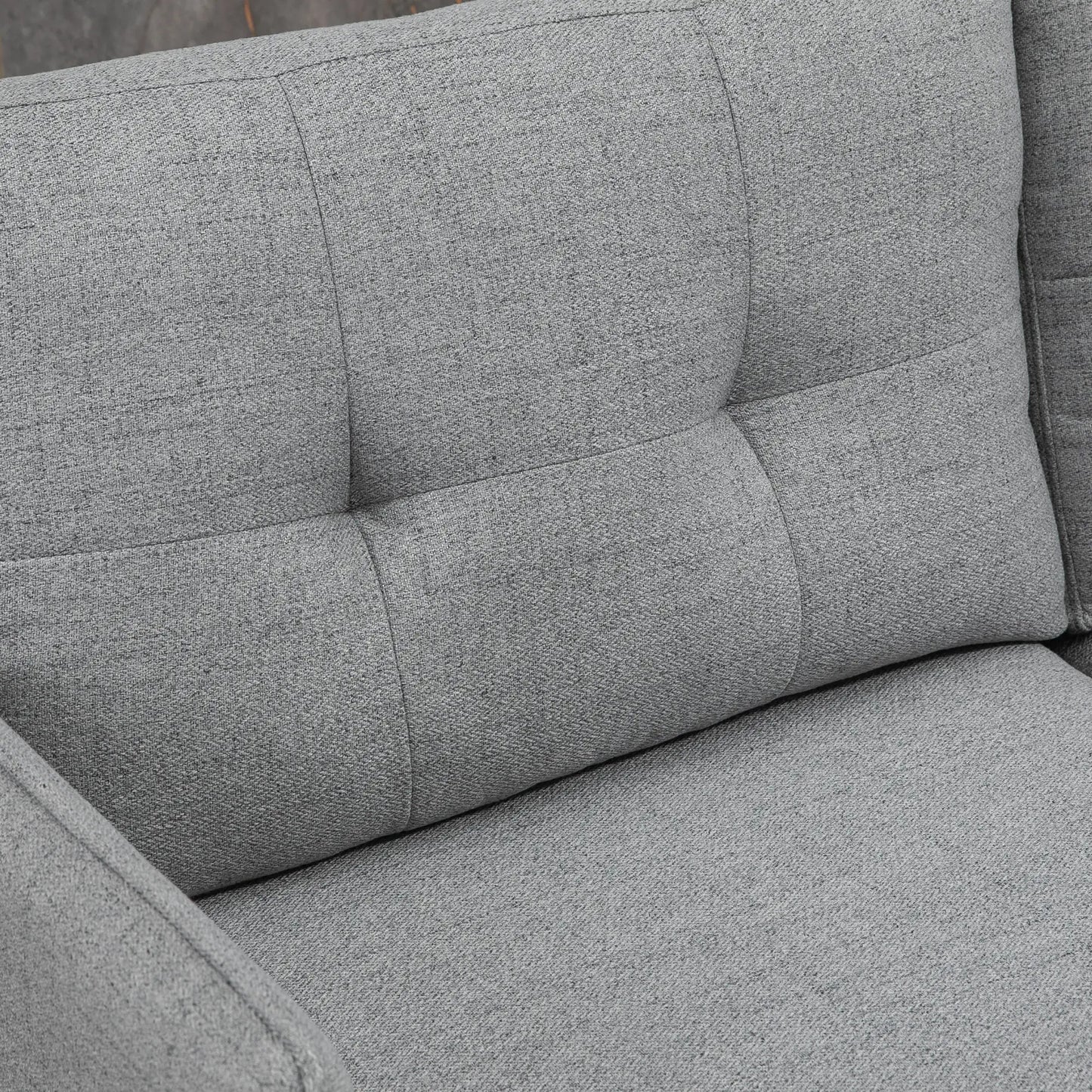 55" Loveseat Sofa, Modern Upholstered Small Couch, Grey 2-Seater Sofas at Gallery Canada