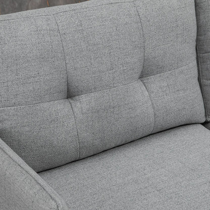 55" Loveseat Sofa, Modern Upholstered Small Couch, Grey 2-Seater Sofas at Gallery Canada