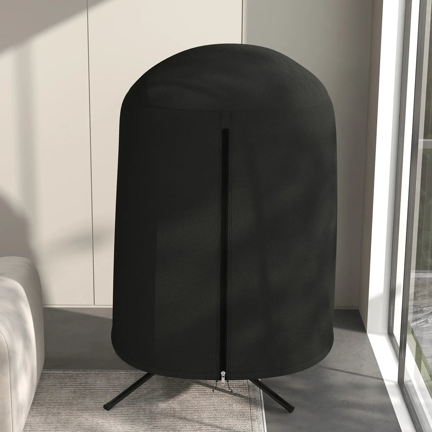 Egg Chair Cover, Waterproof Oxford Fabric, 50.4" x 74.8" H, Black Patio Furniture Covers at Gallery Canada
