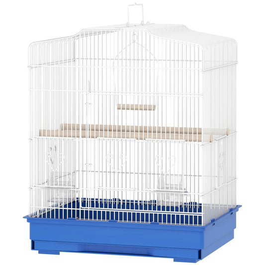 23" Bird Cage for Finches Canaries, with Doors Perches, Blue Bird Cages Blue at Gallery Canada