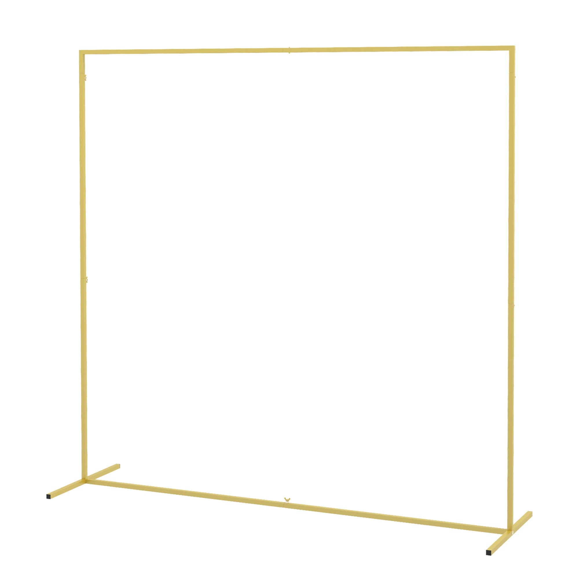 6.6 x 6.6FT Backdrop Stand, Square Metal Wedding Arch, Gold Garden Arches at Gallery Canada