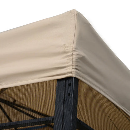10x10ft Outdoor Gazebo, Double Top Pavilion, Steel Frame, Mosquito Netting Gazebos at Gallery Canada