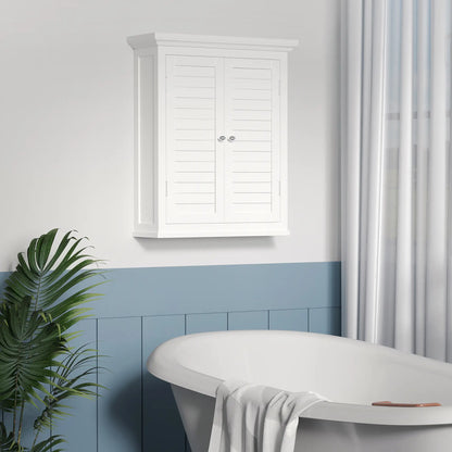 Over Toilet Storage Cabinet, Adjustable Shelf, White Wall Mounted Cabinets at Gallery Canada