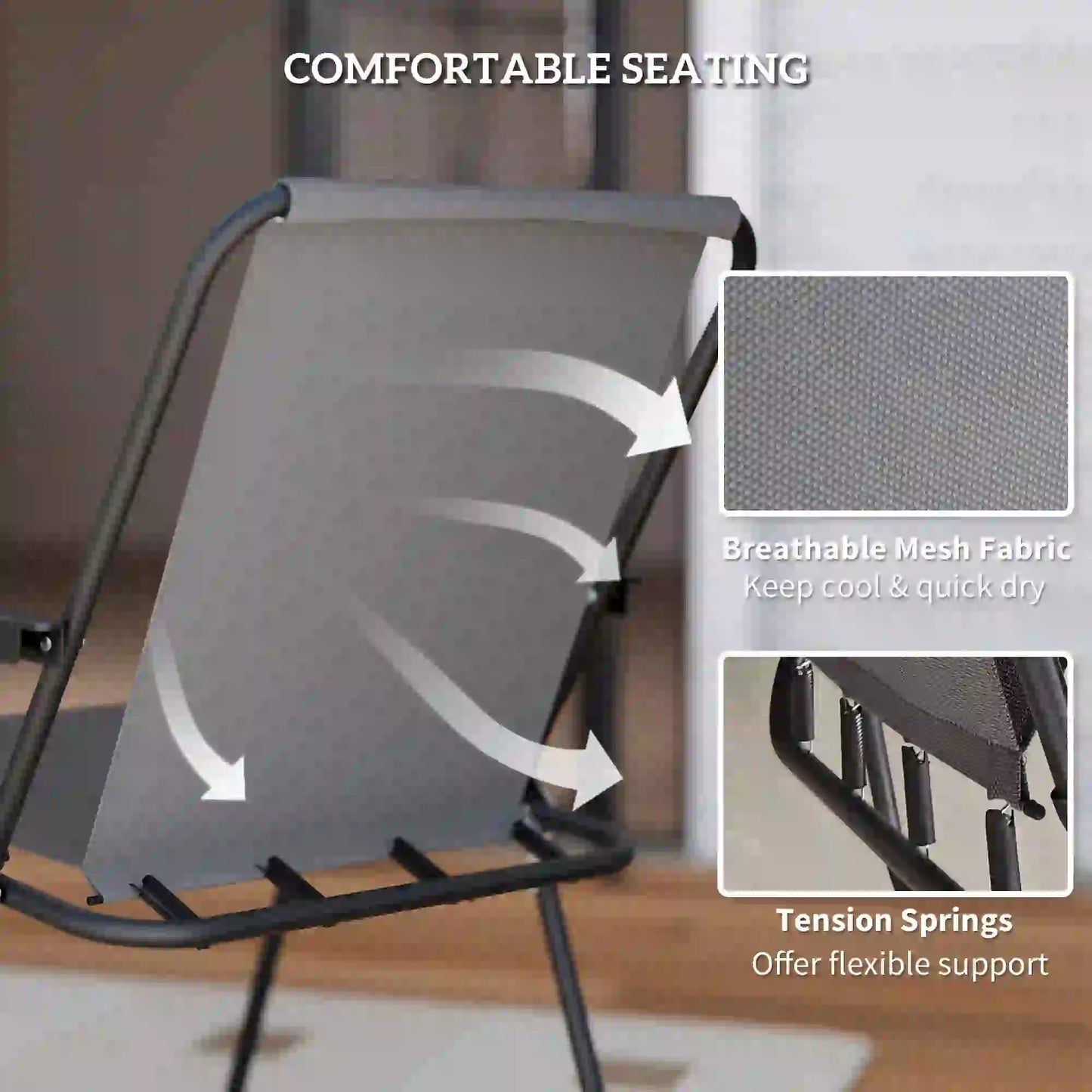6-Piece Patio Dining Set, Umbrella, Folding Chairs, Glass Table, Grey Bistro Sets at Gallery Canada