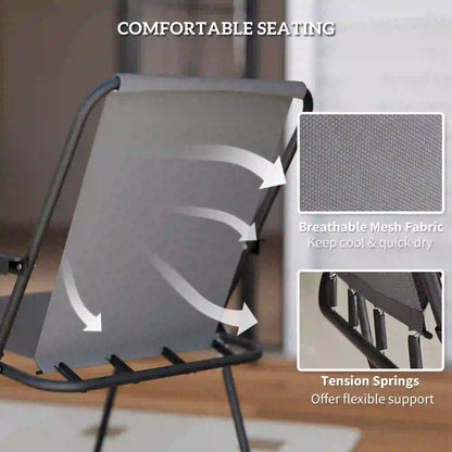 6-Piece Patio Dining Set, Umbrella, Folding Chairs, Glass Table, Grey Bistro Sets at Gallery Canada