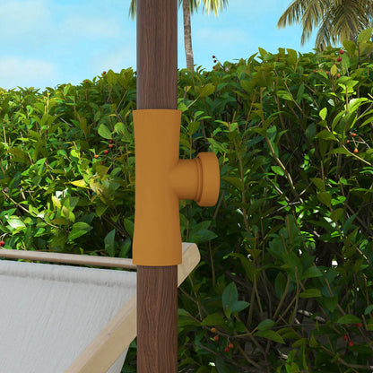 6.2' Travel Beach Umbrella, Vent, Ruffles, Carry Bag, Light Green Beach Umbrellas at Gallery Canada