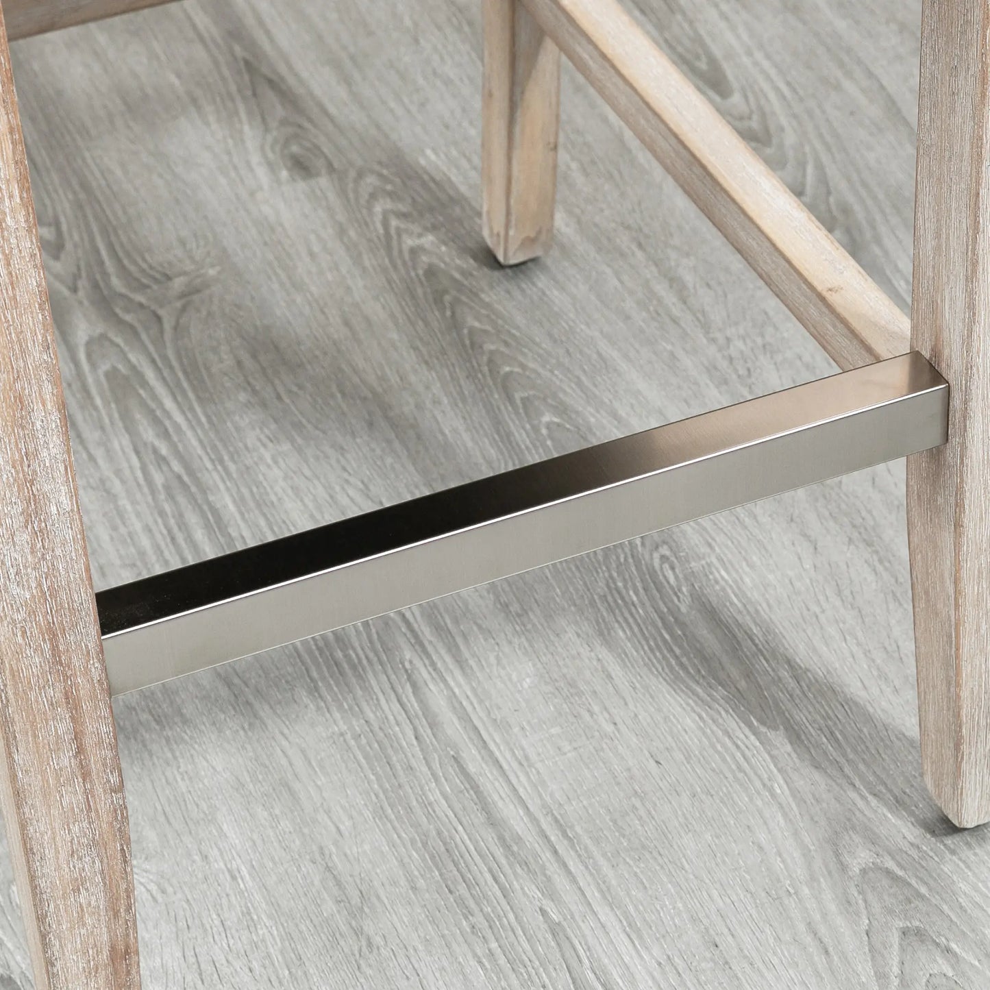 Counter Height Bar Stools Set of 2, Upholstered, Grey Bar Stools at Gallery Canada