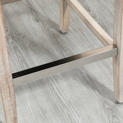 Counter Height Bar Stools Set of 2, Upholstered, Grey Bar Stools at Gallery Canada