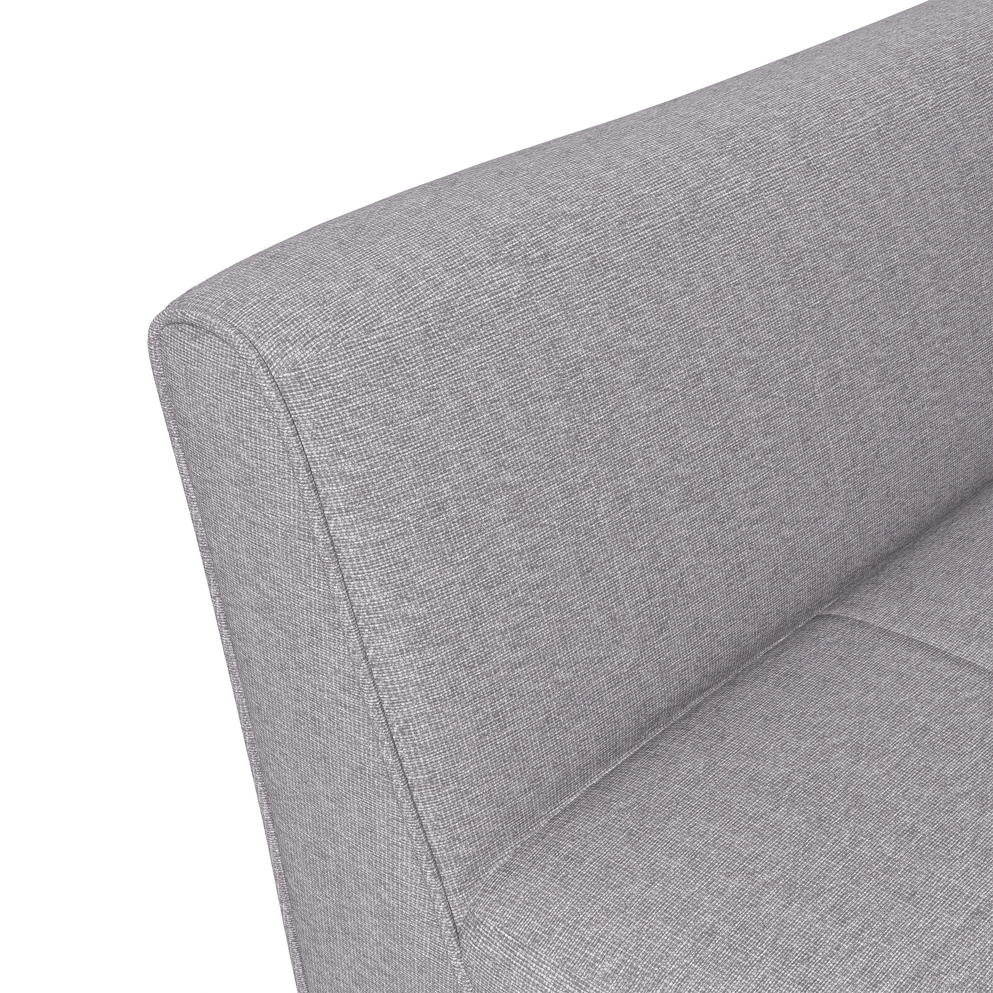 Upholstered Armchair, Modern Tufted Accent Chair, Rubber Wood Legs, Grey Accent Chairs at Gallery Canada