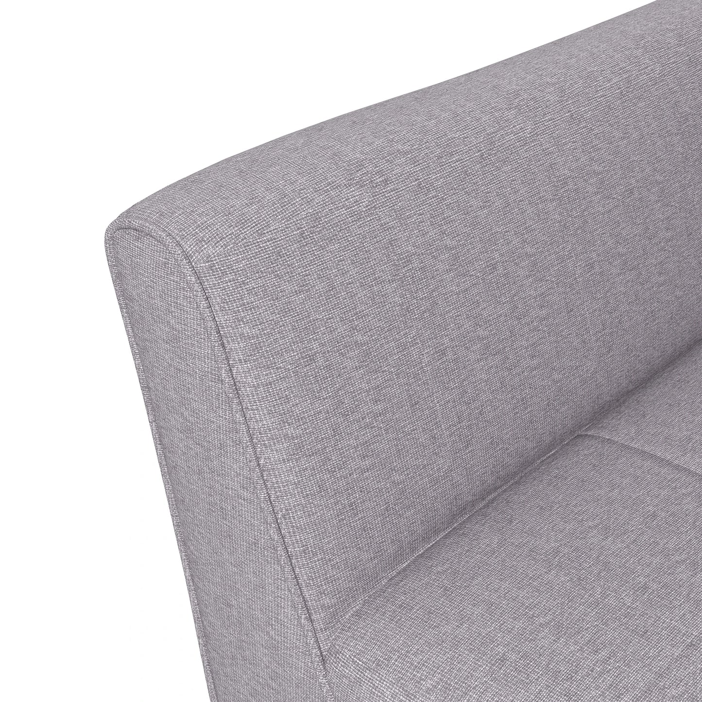 Upholstered Armchair, Modern Tufted Accent Chair, Rubber Wood Legs, Grey Accent Chairs at Gallery Canada
