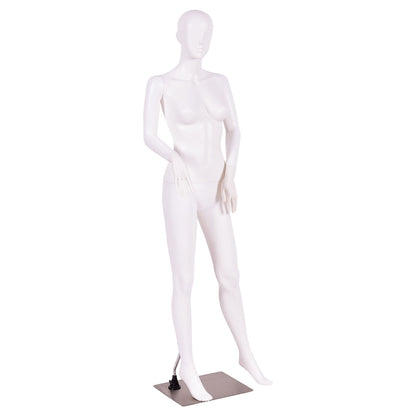 5.8 Feet Plastic Female Mannequin Adjustable Detachable Manikin with Metal Stand Decorative Accessories at Gallery Canada