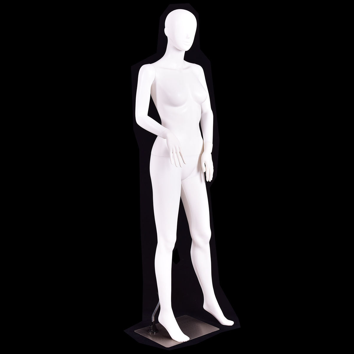 5.8 Feet Plastic Female Mannequin Adjustable Detachable Manikin with Metal Stand Decorative Accessories at Gallery Canada