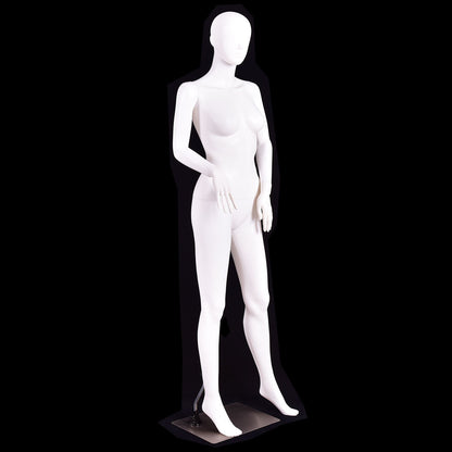 5.8 Feet Plastic Female Mannequin Adjustable Detachable Manikin with Metal Stand Decorative Accessories at Gallery Canada