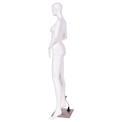 5.8 Feet Plastic Female Mannequin Adjustable Detachable Manikin with Metal Stand Decorative Accessories at Gallery Canada