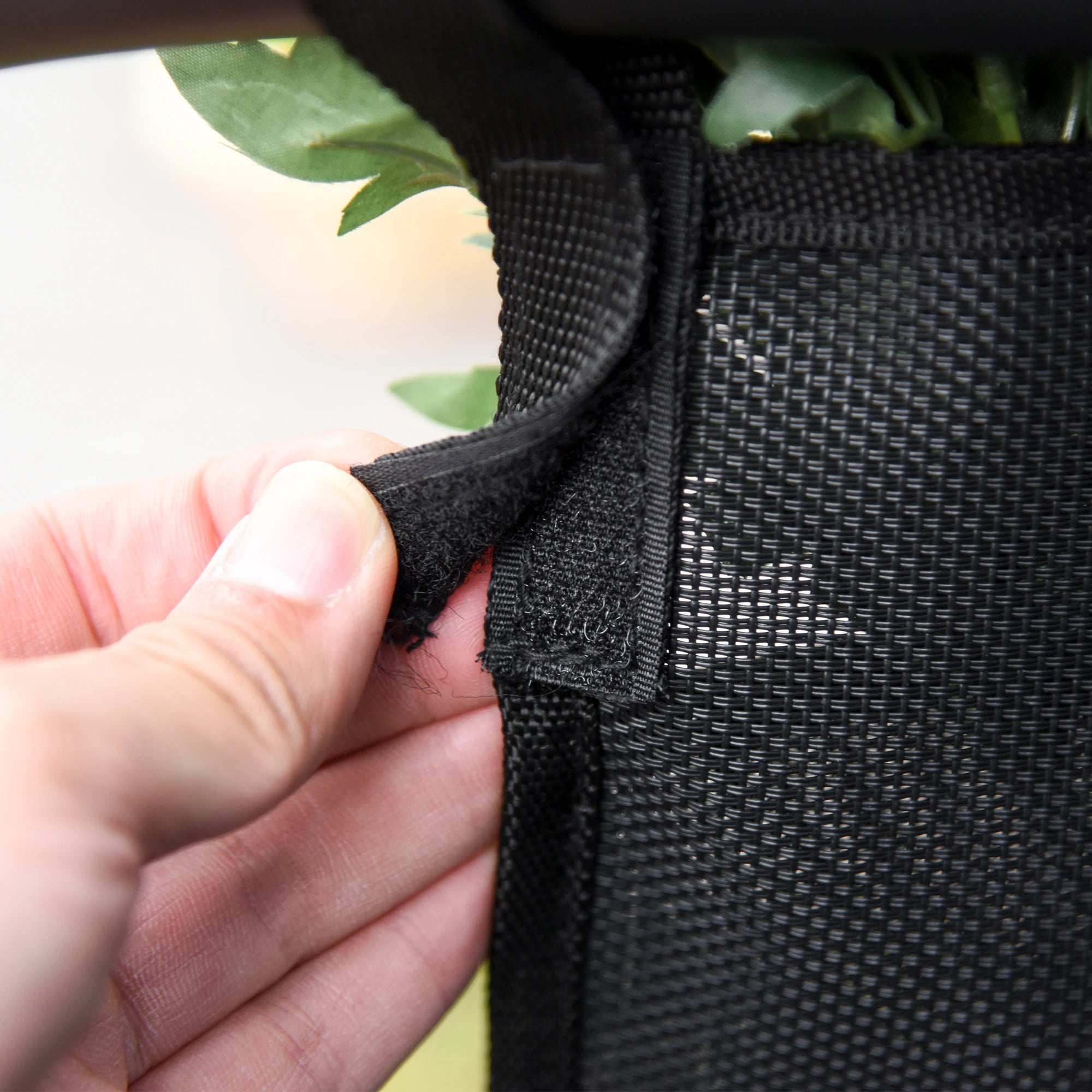 Outdoor Mesh Rocking Chair, with Removable Headrest, Side Pocket, Black Outdoor Rocking Chairs at Gallery Canada