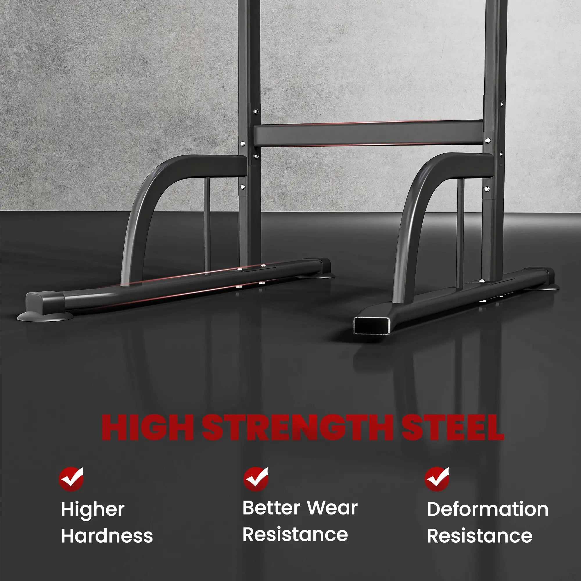 Power Tower Dip Station, Pull Up Bar, Adjustable Height, Black Power Towers at Gallery Canada