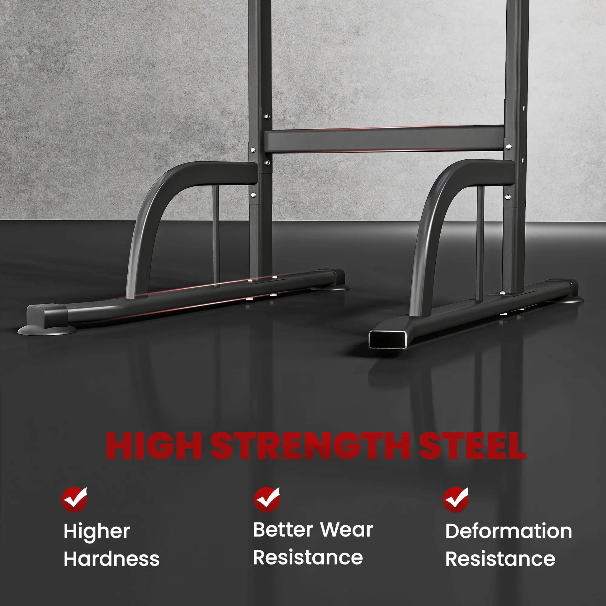 Power Tower Dip Station, Pull Up Bar, Adjustable Height, Black Power Towers at Gallery Canada