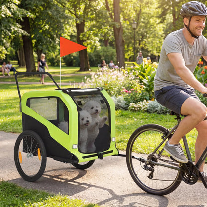 Dog Bike Trailer for Large Dogs, Green Dog Bike Trailers & Strollers at Gallery Canada