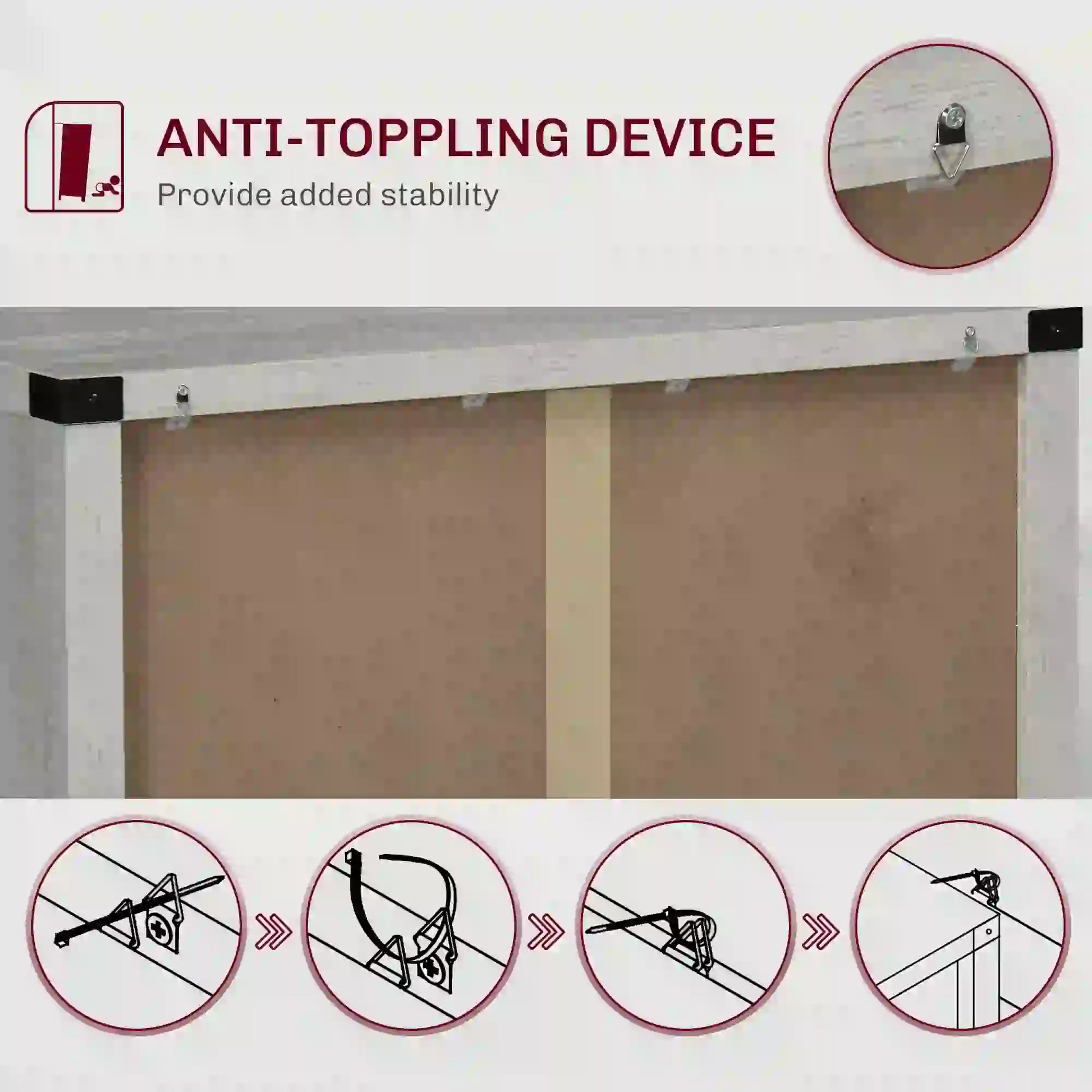 Farmhouse Kitchen Cabinet, Sideboard with 2 Barn Doors, Drawer, Grey Bar Cabinets at Gallery Canada