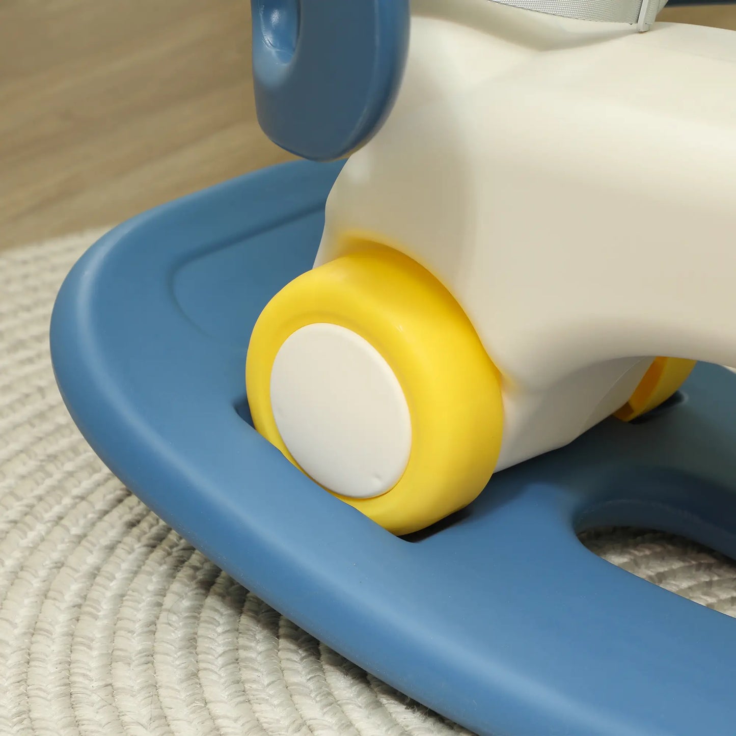 Kids Rocking Horse, Detachable Balance Board, Push Handle, Blue Rocking Horses at Gallery Canada