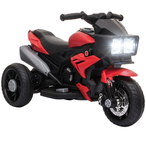 Kids Electric Motorcycle Ride-On Toy, 6V, Red
