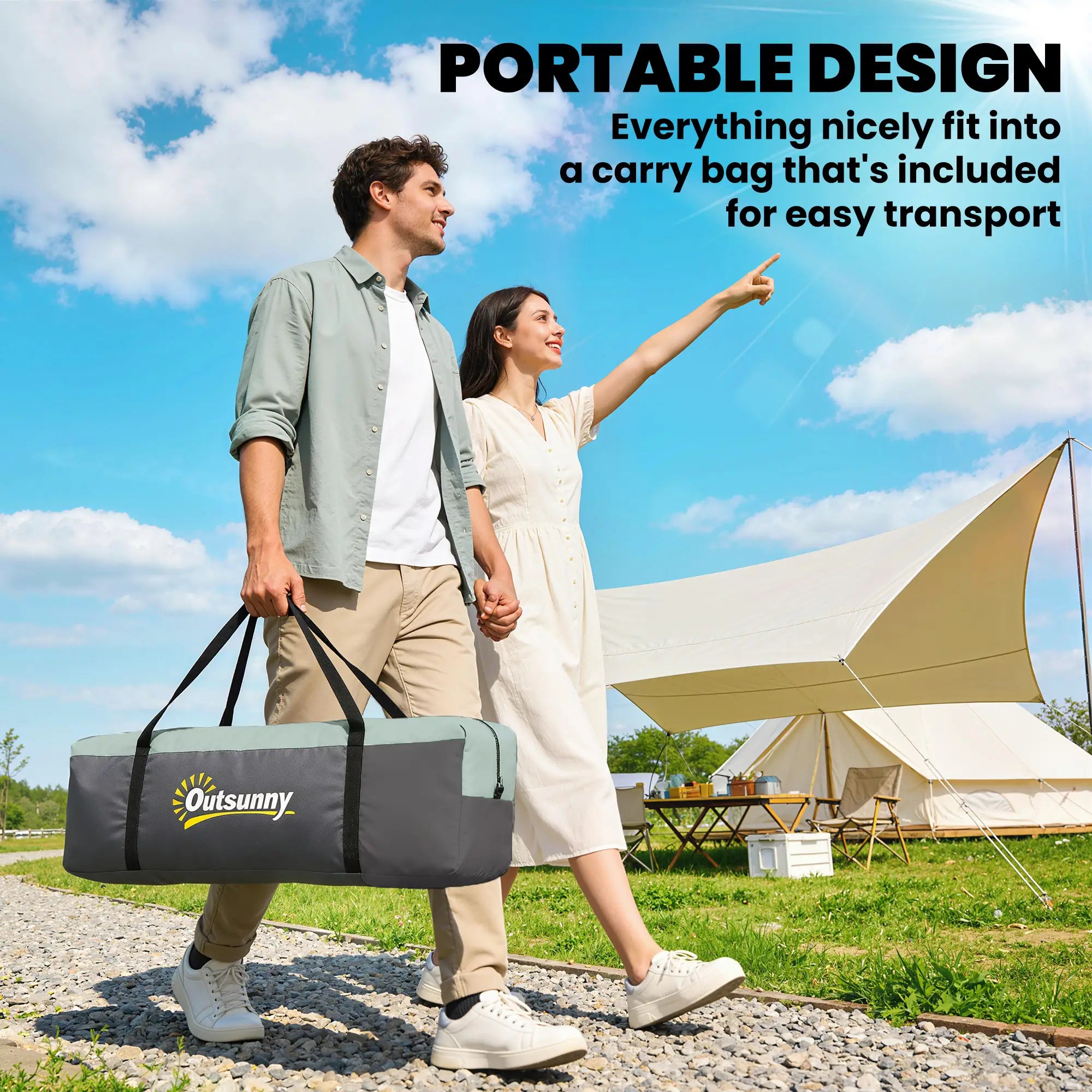 5-6 Person Family Tent, With Lighting Hook, Carrying Bag, Green Camping Tents at Gallery Canada