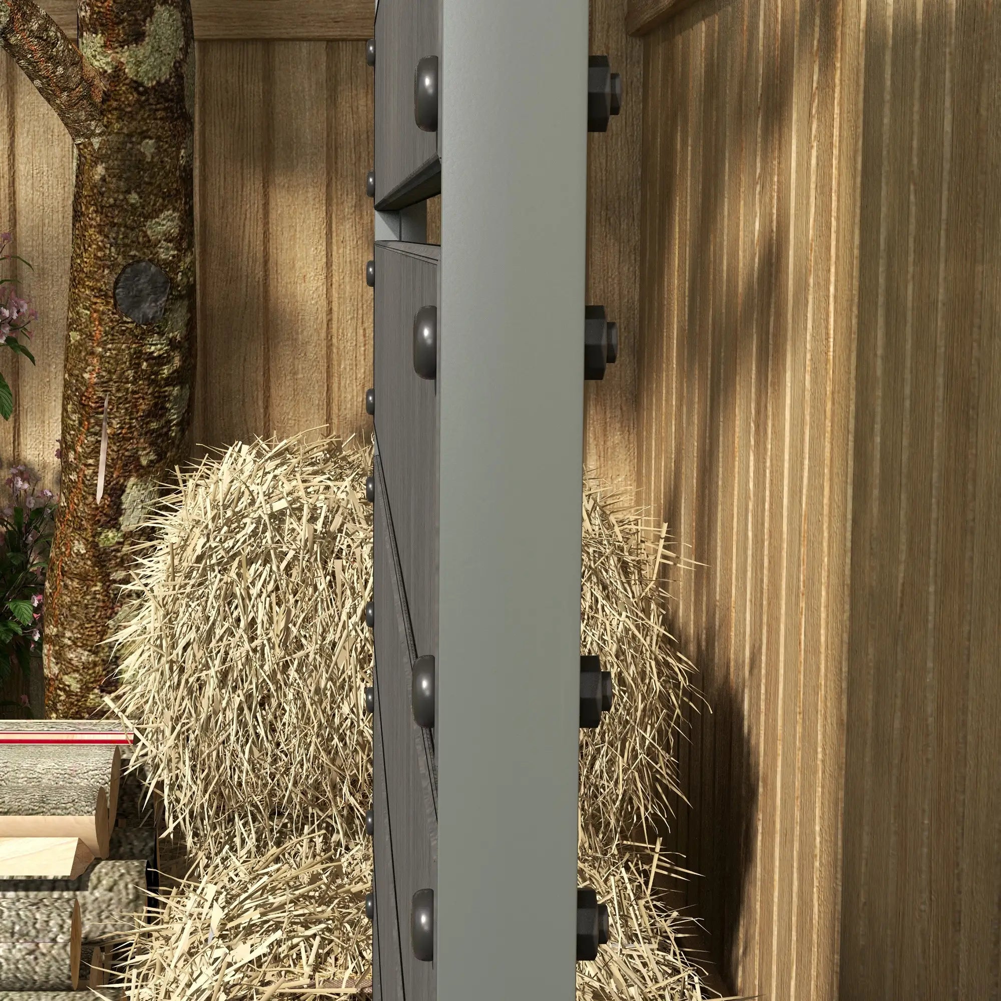 Trellis Planter, Raised Garden Bed, Dark Grey Wooden Planter Boxes at Gallery Canada